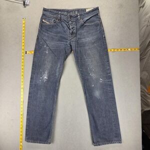 Diesel Jeans Mens‎ 32x32 Blue Waykee Regular Straight Button Fly 0088Z